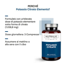 Carica l'immagine nel visualizzatore di Gallery, Potassio - Citrato di Potassio - 2880mg - 180 Compresse - Muscolo