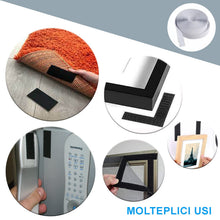 Carica l'immagine nel visualizzatore di Gallery, 5 Metri Feltro Adesivo Forte Bianco Rotolo Biadesivo Hook &amp; Loop 2 pezzi Nastro a Strappo Adesivo per Tessuto Zanzariere