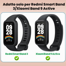 Carica l'immagine nel visualizzatore di Gallery, 2 cinturini compatibili con Xiaomi Smart Band 9 Active, cinturino sportivo in tessuto morbido ed elastico per Xiaomi Sma