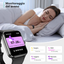 Carica l'immagine nel visualizzatore di Gallery, Blackview Smartwatch Uomo Donna, Effettua e Rispondi alle Chiamate,1,85'' Orologio Intelligente Fitness,Cardiofrequenzim