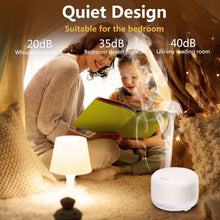 Carica l'immagine nel visualizzatore di Gallery, SQUADO Diffusore aromi Oli Essenziali da 500 ml con illuminazione LED 7 colori e timer, umidificatore per casa, camera d