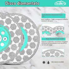 Carica l'immagine nel visualizzatore di Gallery, Disco Diamantato 115MM Porcellanato - Disco Diamantato Gres Porcellanato Doppelseitig Dischi Diamantati Taglio Macinazio