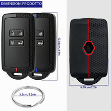 Carica l'immagine nel visualizzatore di Gallery, 2Pezzi Cover Guscio Chiave Silicone Compatibile con R-enault Clio Espace 5 Master Bus Megane Kadjar Koleos Captur Talism