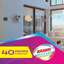 Carica l'immagine nel visualizzatore di Gallery, Brawn Panni Multiuso Detergenti, Doppia Superficie, Senza Risciacquo, 40 Pz