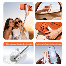 Carica l'immagine nel visualizzatore di Gallery, Kilby Mini Selfie Stick Estendibile, Selfie Stick Portatile Tascabile con Telecomando, Adatto per iPhone e Samsung, Bast