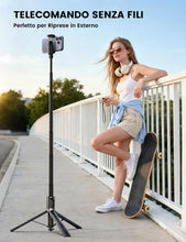 Carica l'immagine nel visualizzatore di Gallery, Lamicall Treppiede Smartphone, Bastone Selfie - [Apertura Automatica]