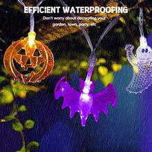 Carica l'immagine nel visualizzatore di Gallery, Wishstar Halloween Luci Stringa, 300cm 20LED Zucca Fantasma Pipistrello Catena Luminosa, luci halloween a batteria, hall