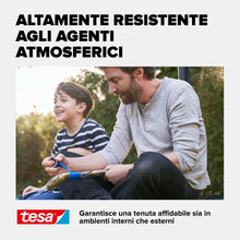 Carica l'immagine nel visualizzatore di Gallery, Tesa Extra Power - Nastro in tessuto nero, lunghezza 2,75 m, larghezza 19 mm