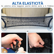 Carica l'immagine nel visualizzatore di Gallery, Rete Bagagliaio Auto Portaoggetti 60x40cm per Elastico