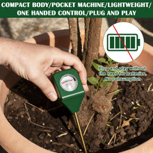 Carica l'immagine nel visualizzatore di Gallery, GAOUTO Set di 4 umidificatori per piante, igrometro 3 in 1, per piante con PH/temperatura/luce, adatto per giardinaggio,