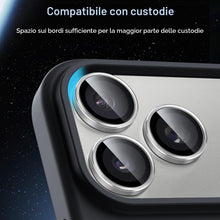 Carica l'immagine nel visualizzatore di Gallery, JETech Pellicola Fotocamera per iPhone 17 Pro/17 Pro Max, Argento, 1 Set
