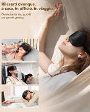 Carica l'immagine nel visualizzatore di Gallery, Aosun Mascherina per Dormire, Maschera per Dormire in Pura Seta di Gelso al 100% - Mascherina Occhi per Dormire Ipoaller