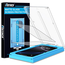 Carica l'immagine nel visualizzatore di Gallery, Mothca Pellicola Vetro Temperato Opaco per iPhone 17 Pro Max / 16 Pro Max con Quick-Fix Box, Copertura Totale, Antirifle