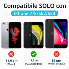 Carica l'immagine nel visualizzatore di Gallery, Amzpas Cover Magnetic per iPhone SE 3/2 (Modello 2022/2020), iPhone 8/7, Custodia Protettiva Completa con Magsafe,Traslu