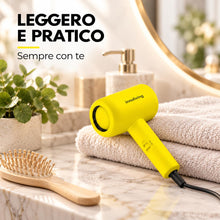 Carica l'immagine nel visualizzatore di Gallery, INNOLIVING INN-612 Mini Asciugacapelli 1200W, Phon da Viaggio Compatto con 2 Velocità e Temperature, Asciugatura e Styli