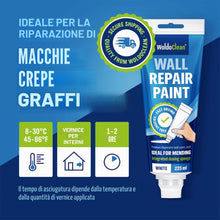 Carica l'immagine nel visualizzatore di Gallery, WoldoClean Pittura Bianca per Interni 225 ml Pareti - Ritocco Muro Spugna