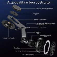 Carica l'immagine nel visualizzatore di Gallery, SYNCWIRE MagSafe - Supporto magnetico da auto per cruscotto universale, schermo Tesla, braccio pieghevole in lega di all