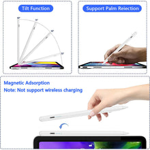 Carica l'immagine nel visualizzatore di Gallery, Penna per Apple iPad (2018-2024),Penna Touch per Tablet, ipad Pencil con Sensibile all'inclinazione &amp; Rigetto del Palmo,