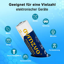 Carica l'immagine nel visualizzatore di Gallery, Batterie AA, LR6, 1,5 V, 64 pezzi, alcaline, a lunga durata, potenti, utilizzabili per giocattoli, sveglie e altri dispo