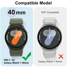 Carica l'immagine nel visualizzatore di Gallery, 4+4Pezzi Cover 40mm per Samsung Galaxy Watch 7 Pellicola Protettiva, AntiGraffio PC Custodia + HD Vetro Temperato Protez