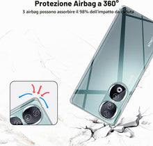 Carica l'immagine nel visualizzatore di Gallery, Captor Cover Trasparente per Honor 90 5G, Custodia TPU in Silicone Flessibile Morbida e Sottile, Alta Qualità con Bordo 