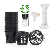Carica l'immagine nel visualizzatore di Gallery, ORIMERC 30 pezzi netti pots da 7,6cm con stoppino idroponico da 9m, per acquaponica, vaso da muratore, secchielli per or
