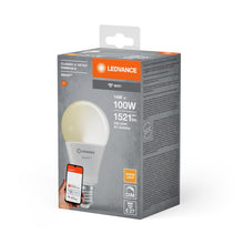 Carica l'immagine nel visualizzatore di Gallery, LEDVANCE Lampada LED SMART+ WIFI, smerigliata, 14W, 1521lm, forma classica a goccia con attacco E27, luce bianca calda a