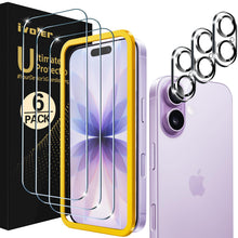 Carica l'immagine nel visualizzatore di Gallery, iVoler Pellicola Vetro Temperato per iPhone 17 6.3", 3+3 Pezzi