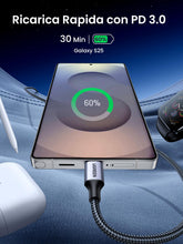Carica l'immagine nel visualizzatore di Gallery, UGREEN Cavo USB C 60W Ricarica Rapida PD3.0 Nylon Intrecciato (1M)