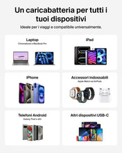 Carica l'immagine nel visualizzatore di Gallery, Belkin SmartProtect Caricatore USB C a 2 Porte 67W, Doppio Caricabatteria GaN con 2 Porte USB-C, Ricarica Rapida per Mac