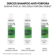 Carica l'immagine nel visualizzatore di Gallery, Vichy Dercos Shampoo Anti-Forfora Sensitive, Cuoio Sensibile, 200 ml