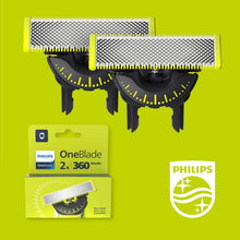 Carica l'immagine nel visualizzatore di Gallery, Philips OneBlade 360 Lame di ricambio per rasoio elettrico OneBlade, pettine regolabile 5in1, in acciaio inossidabile re