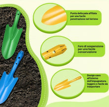 Carica l'immagine nel visualizzatore di Gallery, LATERN 10 Pezzi Mini Pale da Giardino, 28CM Colorate Pala in Metallo Attrezzo per Scavare nel Giardino per Bambini per F