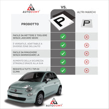 Carica l'immagine nel visualizzatore di Gallery, Autodomy P Principiante Magnetica Realizzata in Vinile Set 2 Pezzi Anteriore + Posteriore | P di Principiante per Auto I