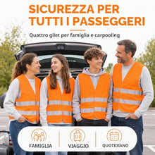 Carica l'immagine nel visualizzatore di Gallery, 4x giubbotti di sicurezza giubbotto antiforatura EN471 2021 giubbotto antinfortunistico, autovettura, giubbotto di sicur