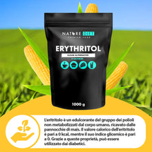 Carica l'immagine nel visualizzatore di Gallery, Nature Diet - Eritritolo 2 x 1000 g | Dolcificante Naturale | Zero calorie | Sostituzione dello zucchero