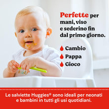 Carica l'immagine nel visualizzatore di Gallery, Huggies Extra Care Sensitive, Salviette neonato per pelli sensibili, 99% Acqua pura, 100% Plastic-free, Senza parabeni e