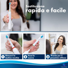 Carica l'immagine nel visualizzatore di Gallery, Compatibili con Testine Oral B, 4-Pack Compatibili con Testine Spazzolino Elettrico Oral-B - Alta Qualità, Pulizia Profo
