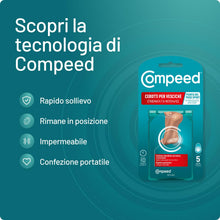 Carica l'immagine nel visualizzatore di Gallery, COMPEED Cerotti per vesciche sotto la pianta del piede, a lunga durata e guarigione veloce - 5 Cerotti