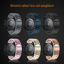 Carica l'immagine nel visualizzatore di Gallery, 22mm Cinturino Metallo per Amazfit Active Max/T-Rex 3 Pro 48mm/Balance 2/Balance/Bip 6/Bip 5/5 Unity/Balance/Cheetah, Ci