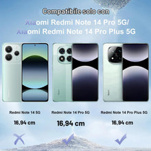 Carica l'immagine nel visualizzatore di Gallery, Cover Compatibile con Xiaomi Redmi Note 14 Pro 5G/ Redmi Note 14 Pro Plus 5G/ Poco X7 5G (Non per 4G), Glitter e Antimpr
