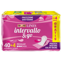 Carica l'immagine nel visualizzatore di Gallery, LINES INTERVALLO &amp; GO, 44 proteggislip ripiegati in bustina
