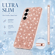 Carica l'immagine nel visualizzatore di Gallery, Cover per Samsung S25 FE Glitter Antiurto Protettiva, Custodia per Samsung Galaxy S25 FE Silicone in TPU Brillantini Pro