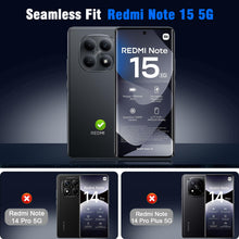 Carica l'immagine nel visualizzatore di Gallery, Aerku 3D Pellicola Vetro Temperato per Xiaomi Redmi Note 15 5G/ Poco M8 5G, HD Trasparente Pellicola Fotocamera, [2+2 Pe