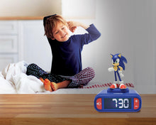 Carica l'immagine nel visualizzatore di Gallery, Lexibook, Sonic The Hedgehog, Sveglia con Luce Notturna di Sonic, Suoni e Melodie, Schermo LCD Retroilluminato, Luminoso