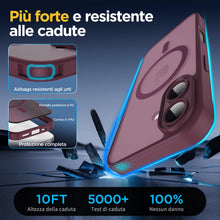 Carica l'immagine nel visualizzatore di Gallery, Oududianzi - Magnetica Cover per iPhone 17 Magsafe Case, Bordeaux