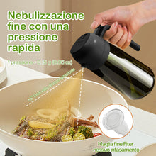 Carica l'immagine nel visualizzatore di Gallery, YARRAMATE Spruzzino Olio in Vetro Luce Blocco Scuro Verde per Friggitrice Aria 2 in 1, 470 ml Dosatore d'Oliva Bottiglia