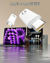 Carica l'immagine nel visualizzatore di Gallery, MoKo Adattatore Audio da Lightning a USB C per Cuffie
