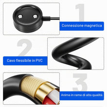 Carica l'immagine nel visualizzatore di Gallery, RUIZHI Cavo di ricarica USB per Suunto, caricatore magnetico compatibile con Suunto Race, Race S, Vertical, Ocean, 9 Pea