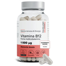 Carica l'immagine nel visualizzatore di Gallery, Vitamina B12 1000 μg Metilcobalamina – Antifatica – Vegana – 4 Mesi